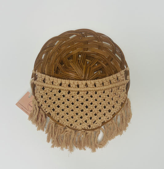 Macrame Basket Plant Holder THREE