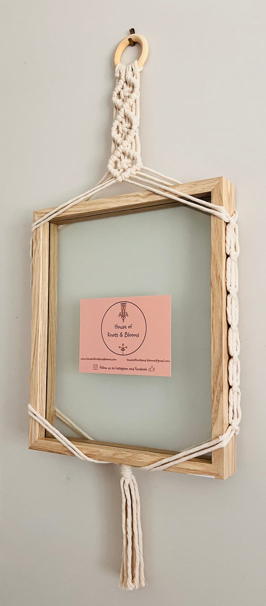 Macrame Frame Hanger